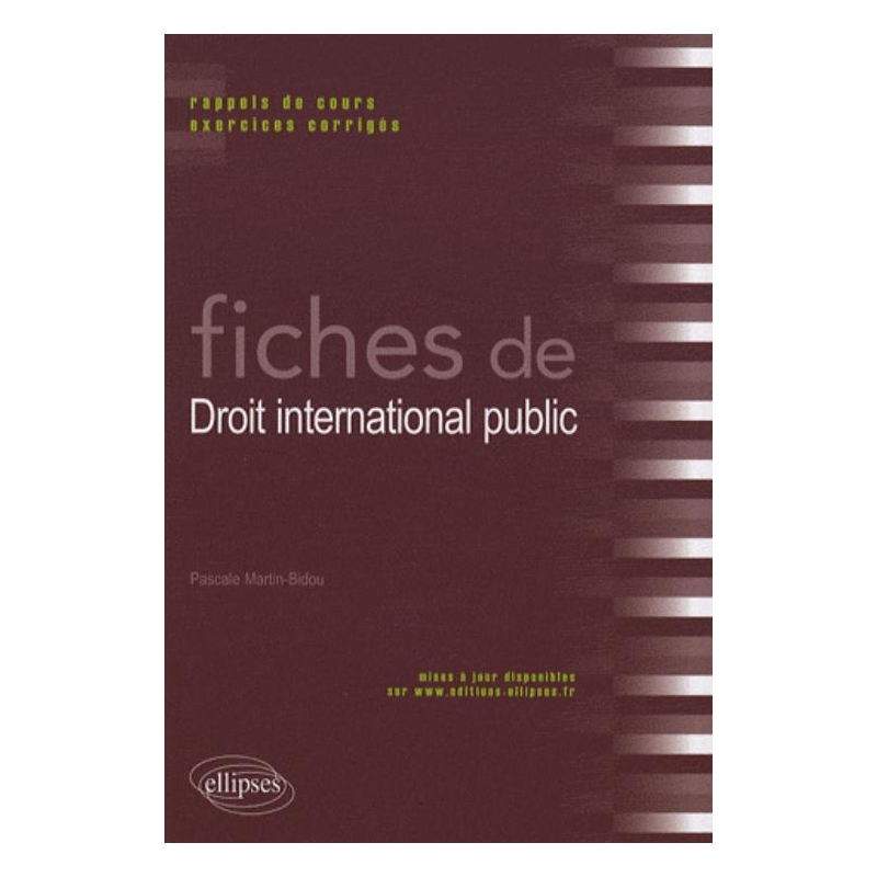 Fiches de Droit international public