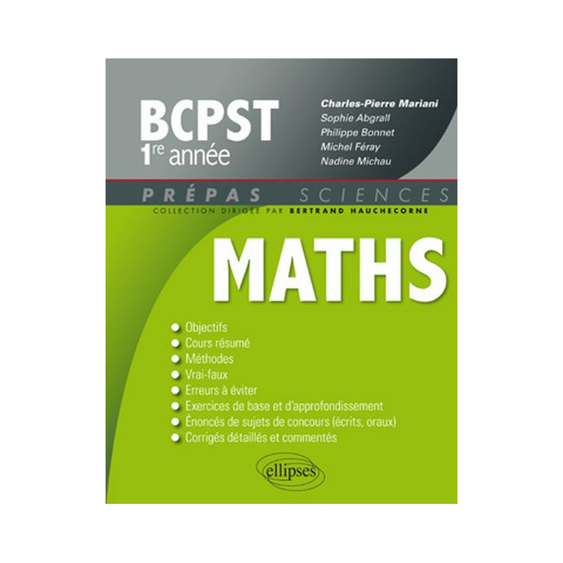 Mathématiques - BCPST 1re année
