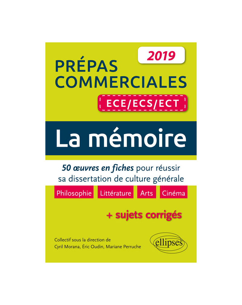 Thème de culture générale. 50 oeuves en fiches pour réussir sa dissertation. Prépas commerciales ECE / ECS / ECT 2019
