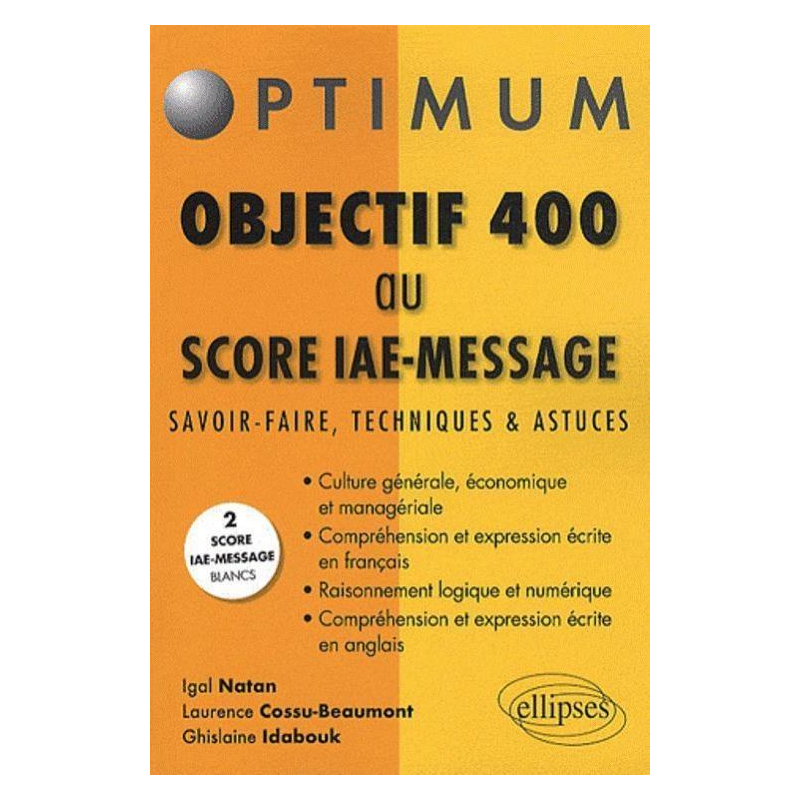 Objectif 400 au Score IAE-Message