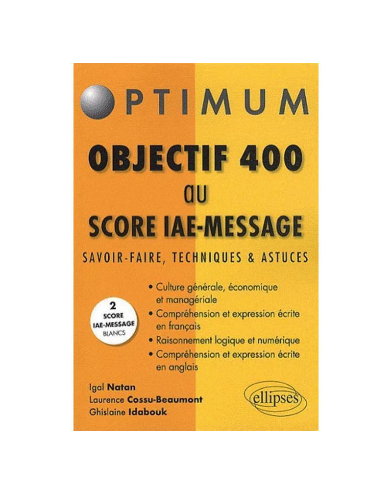 Objectif 400 au Score IAE-Message