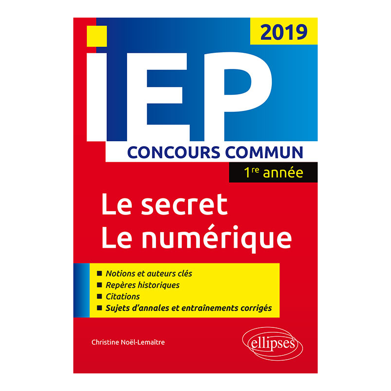 Concours commun IEP 2019. 1re année. Synthèse sur les deux thèmes
