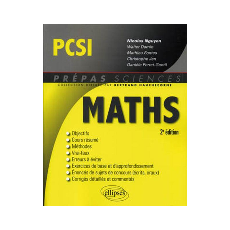 Mathématiques PCSI - 2e édition