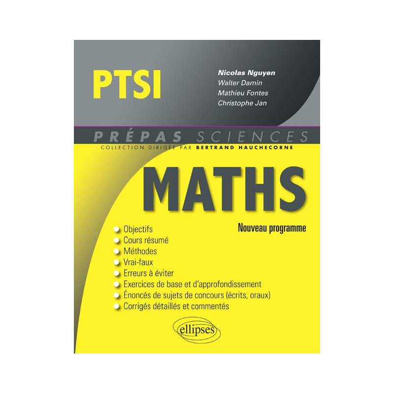 Mathématiques PTSI - conforme au nouveau programme 2013