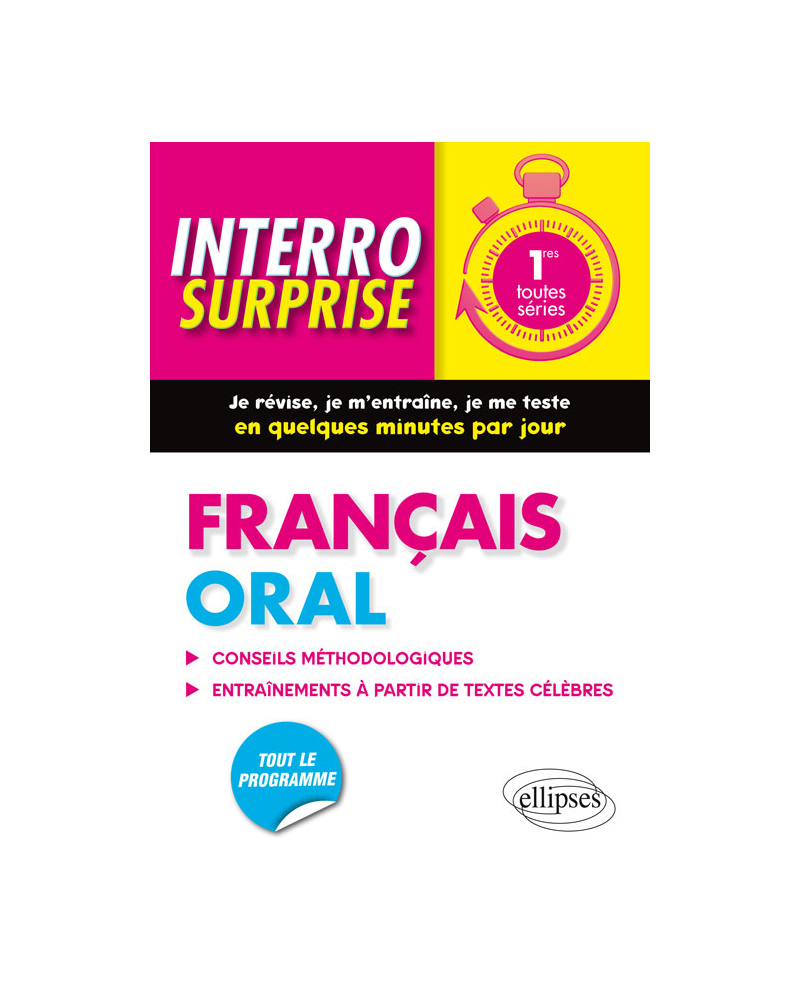 Français Oral • Classes de Première toutes séries