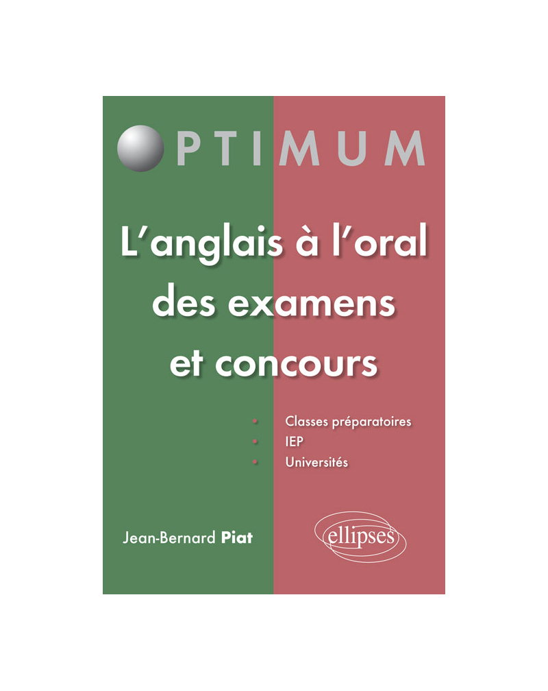 L’anglais à l’oral des Examens et Concours