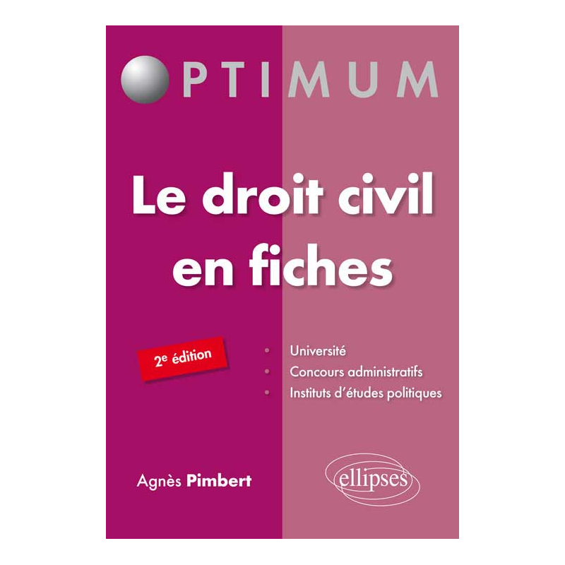 Le droit civil en fiches 2e édition