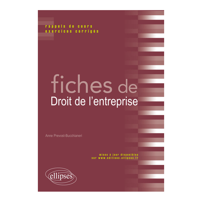 Fiches de droit de l'entreprise