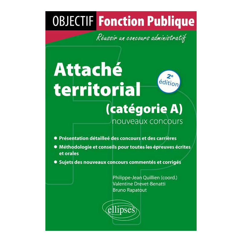 Attaché territorial - nouveaux concours (catégorie A)