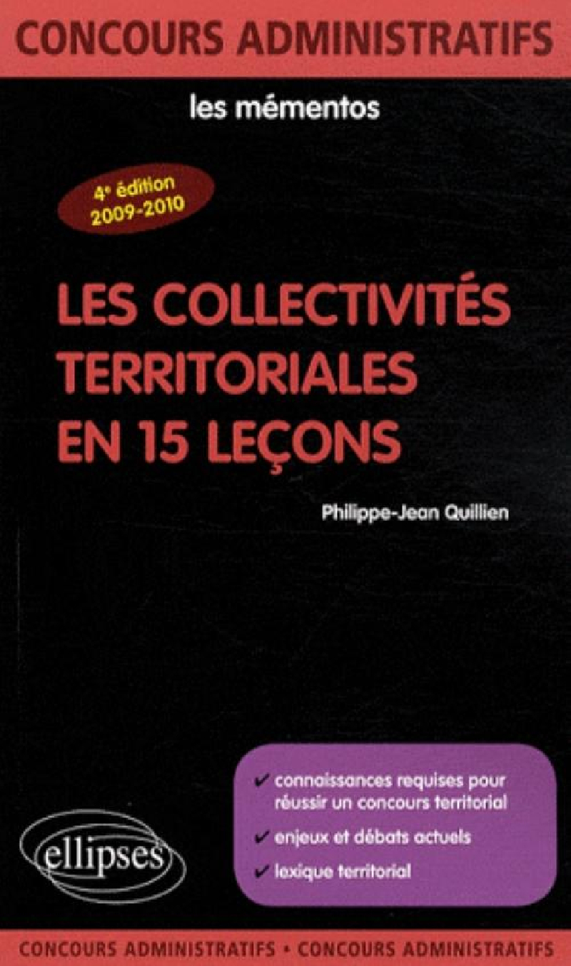 Les collectivités territoriales en 15 leçons - 4e édition