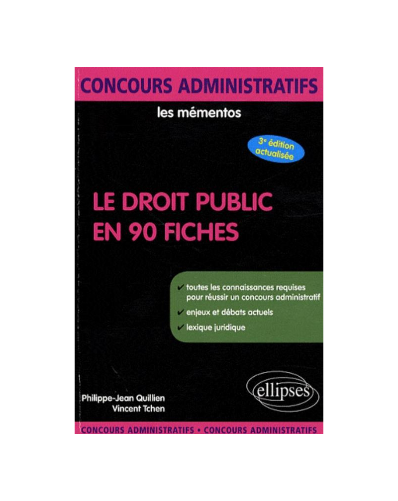 Le Droit public en 90 fiches. 3e édition