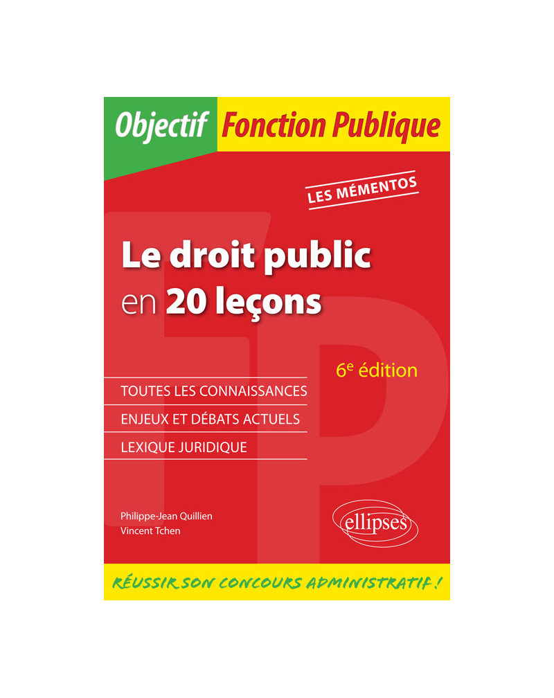 Le Droit public en 20 leçons - 6e édition