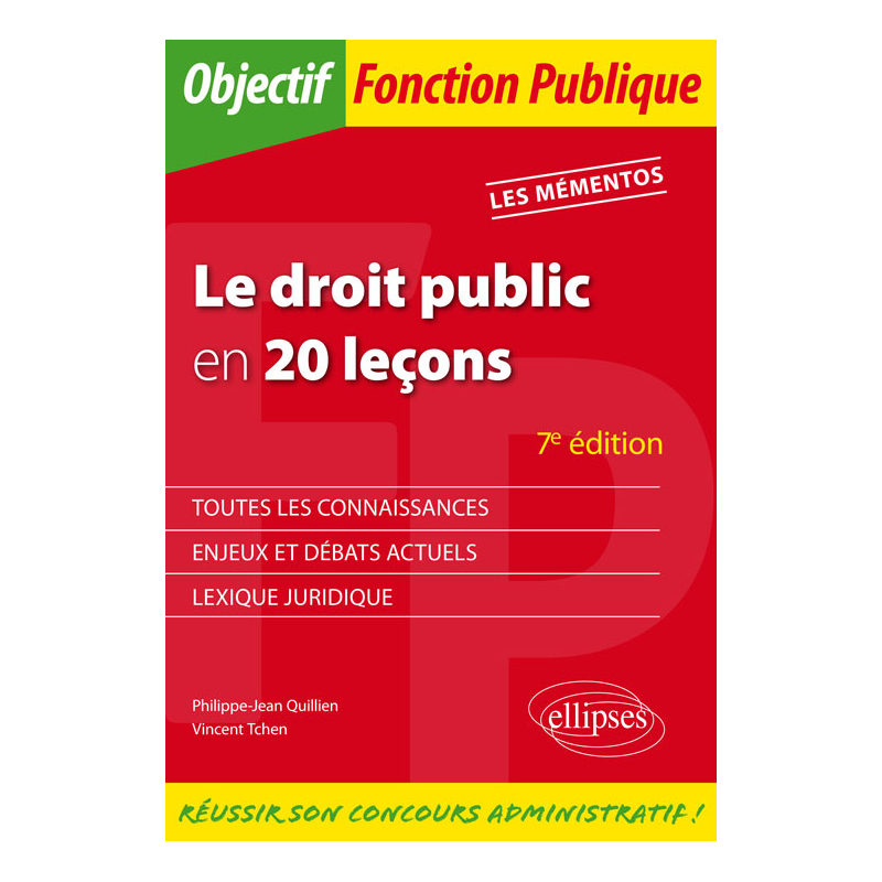 Le droit public en 20 leçons - 7e édition