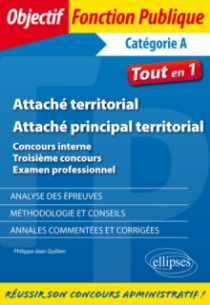 Attaché territorial - Attaché principal territorial. Concours interne, troisième concours et examen professionnel