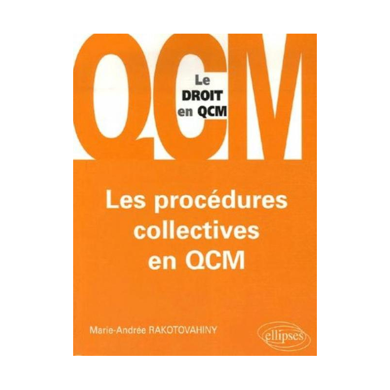 Les procédures collectives en QCM