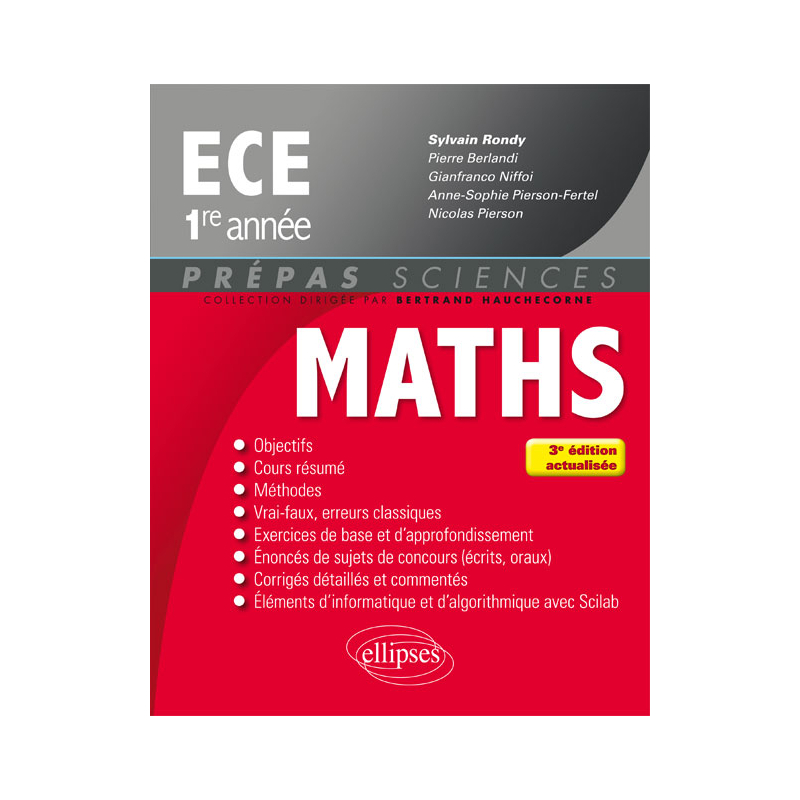 Mathématiques ECE 1re année - 3e édition actualisée