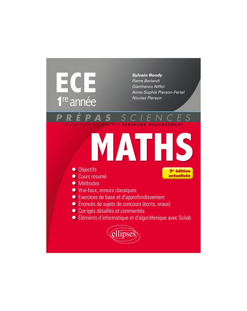 Mathématiques ECE 1re année - 3e édition actualisée