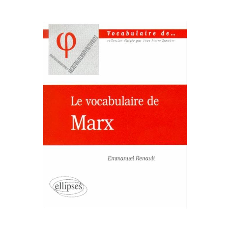 Le vocabulaire de Marx