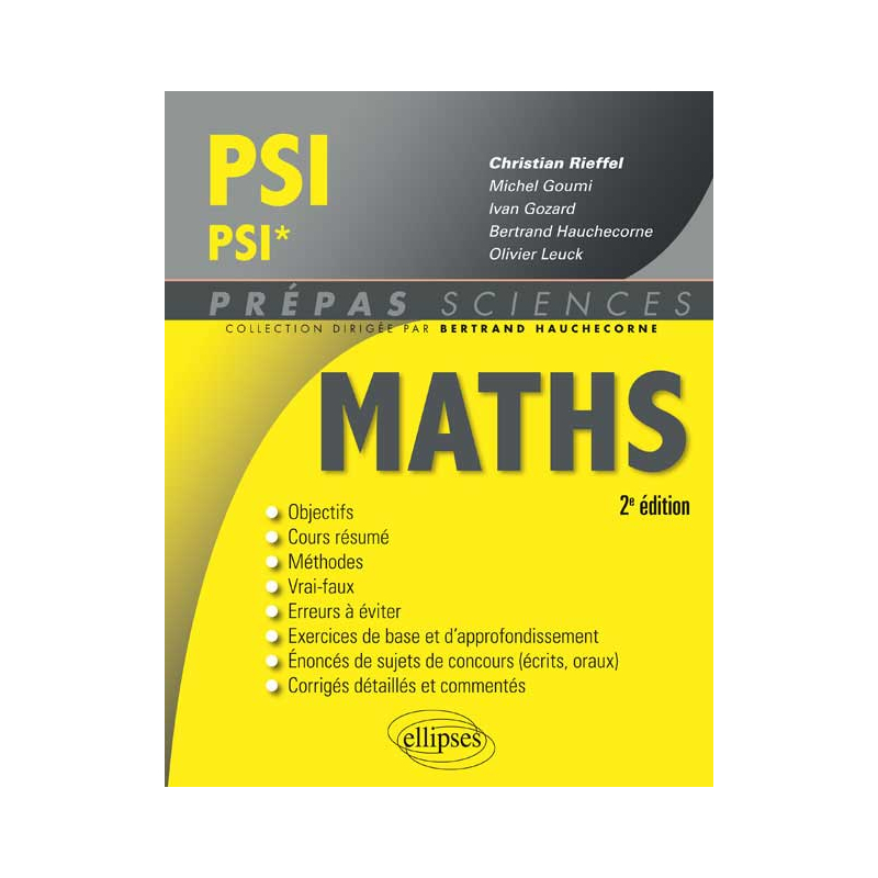 Mathématiques PSI/PSI* - 2e édition