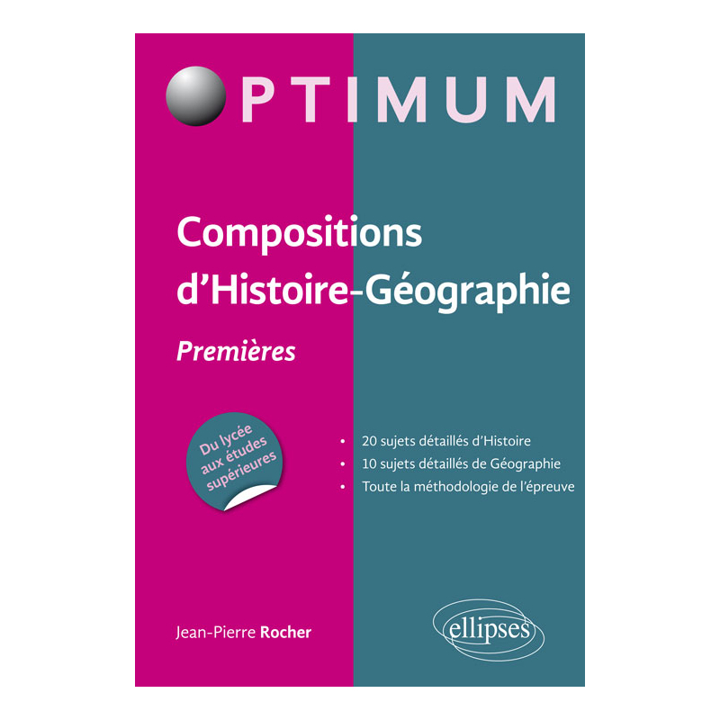 Compositions d'Histoire-Géographie - Premières