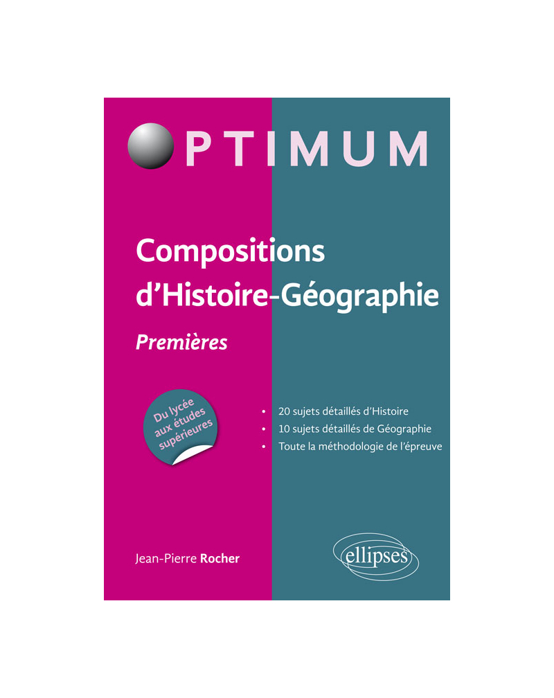 Compositions d'Histoire-Géographie - Premières