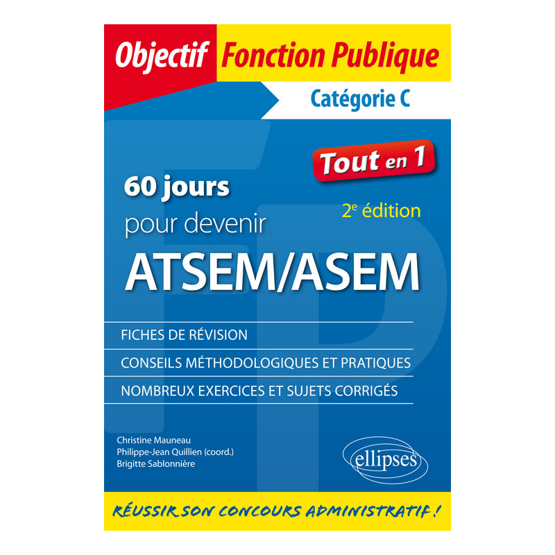 60 jours pour devenir ATSEM/ASEM - 2e édition