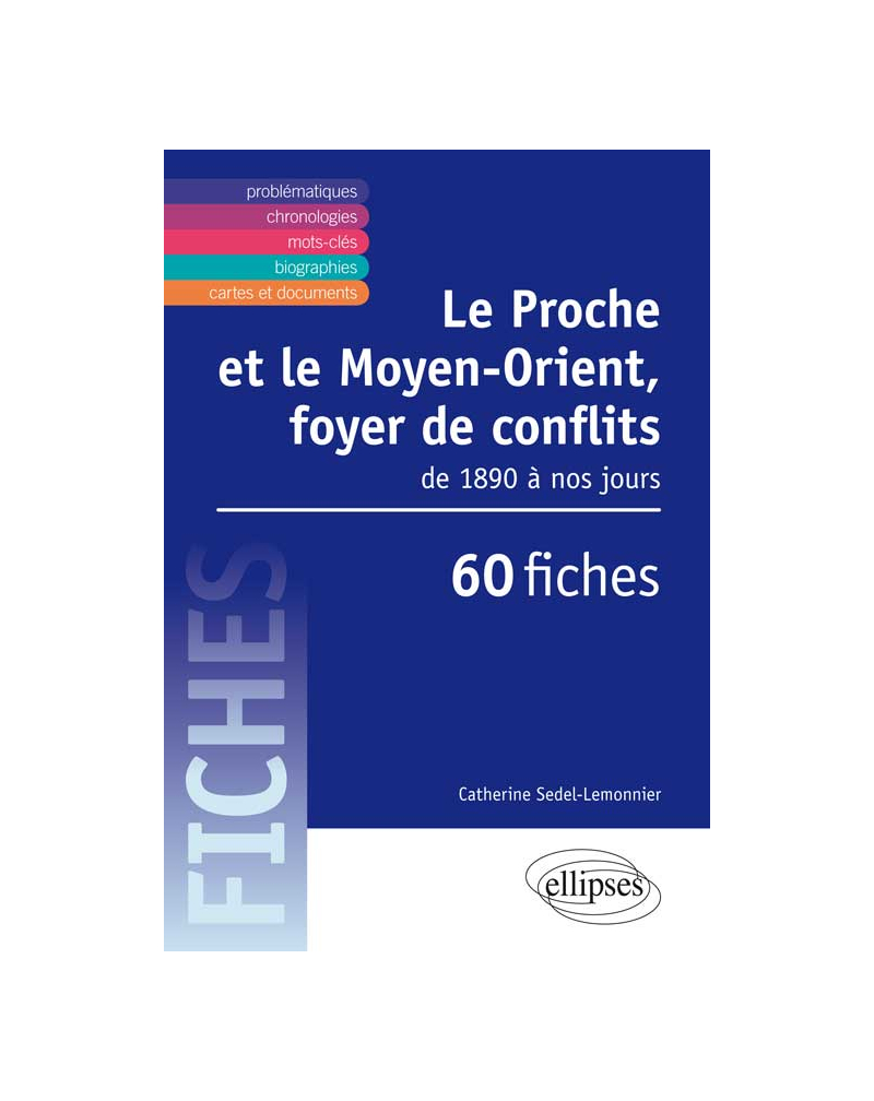 Le Proche et le Moyen-Orient, foyer de conflits. Des années 1890 à nos jours en fiches.
