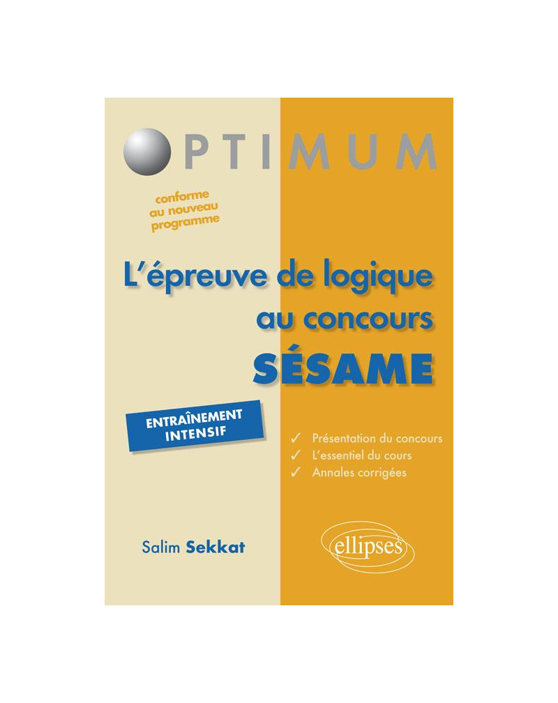 l'épreuve de logique au concours SESAME