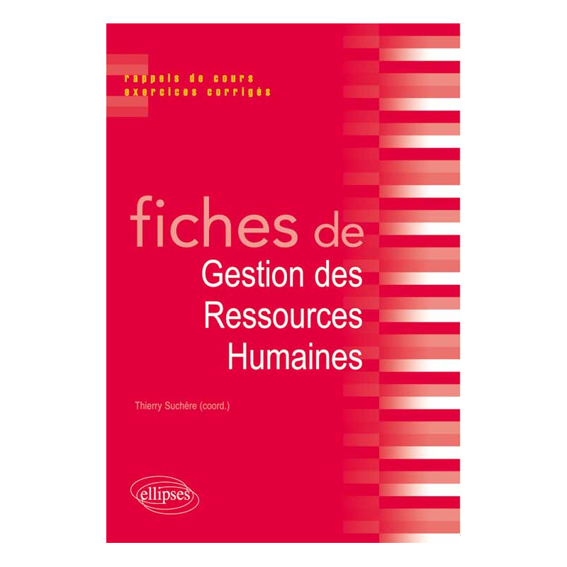 Fiches de Gestion des Ressources Humaines (GHR)