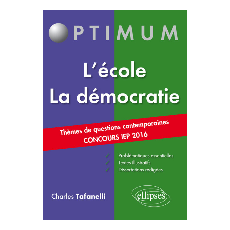 Thèmes de Questions Contemporaines – Concours IEP 2016 – L’école / La démocratie