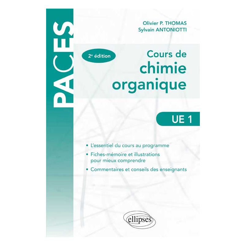 UE1 - Cours de chimie organique - 2e édition
