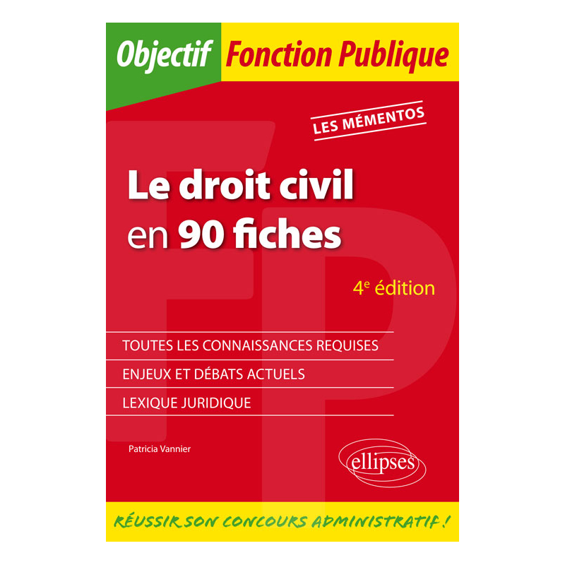 Le droit civil en 90 fiches - 4e édition