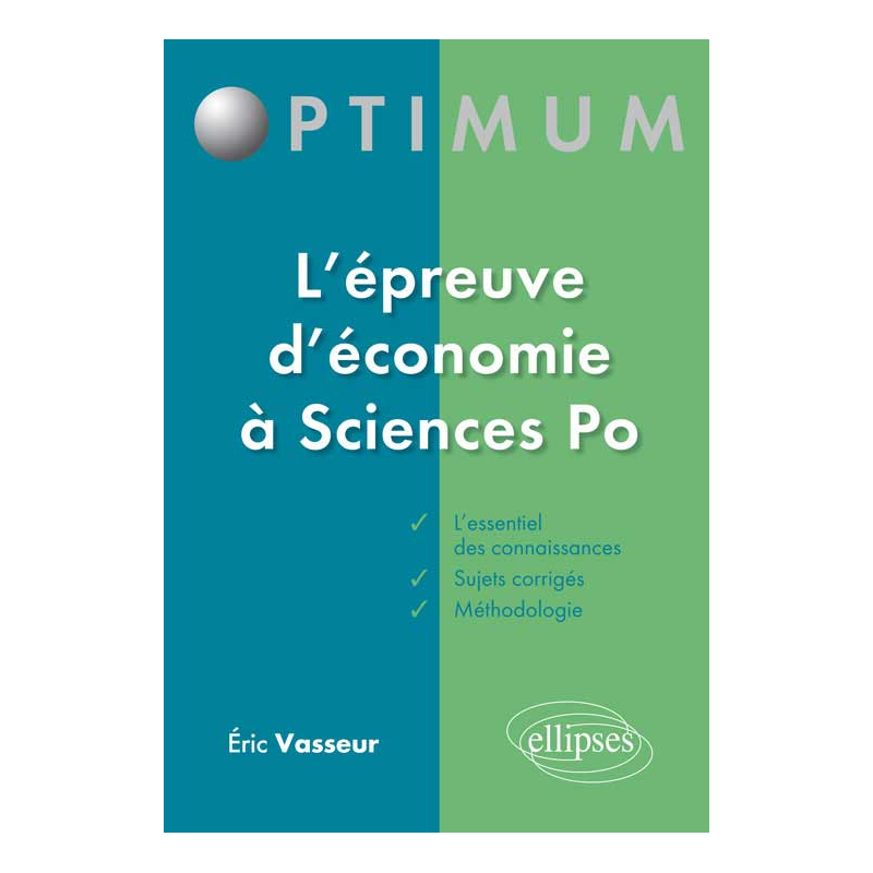 L’épreuve d’économie à Sciences po - rappels de cours et sujets corrigés