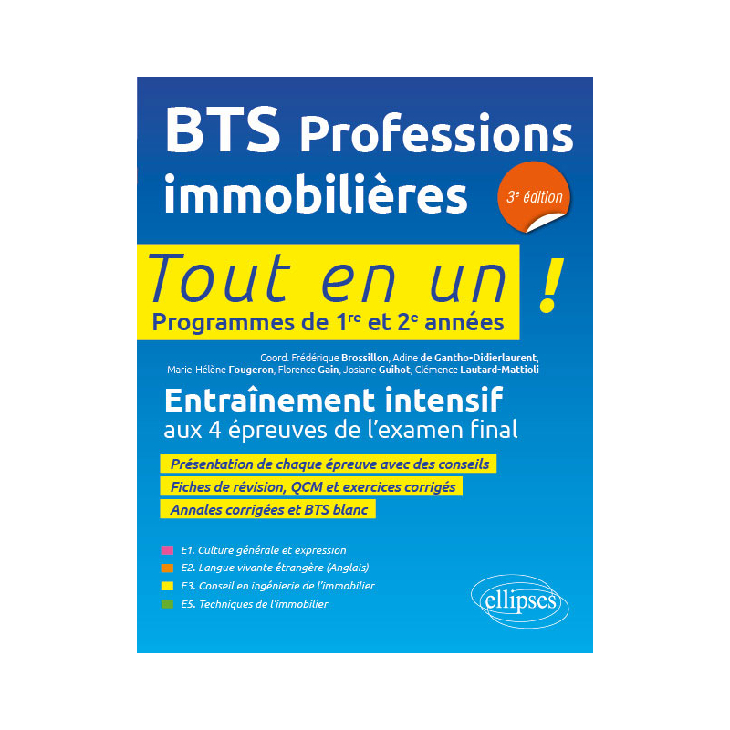 BTS PI (professions immobilières), 3e édition