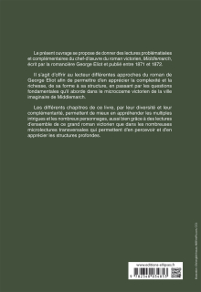 Agrégation anglais 2020. George Eliot, Middlemarch