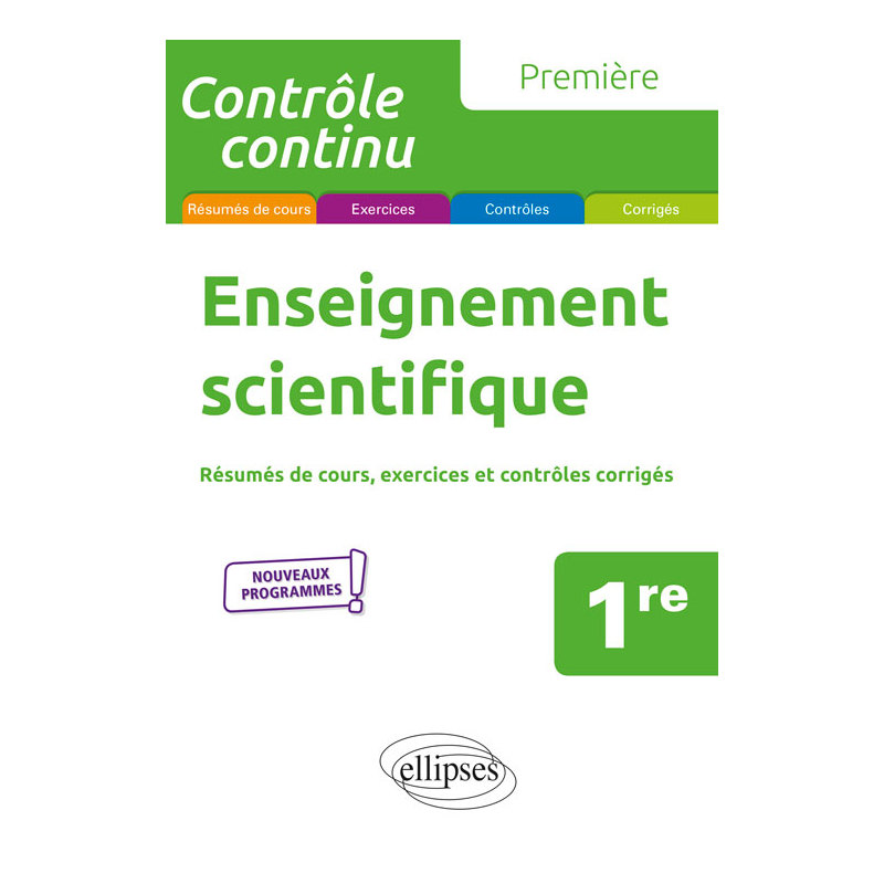 Enseignement scientifique - Première - Nouveaux programmes