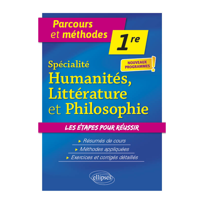 Spécialité Humanités, Littérature et Philosophie - Première - nouveaux programmes