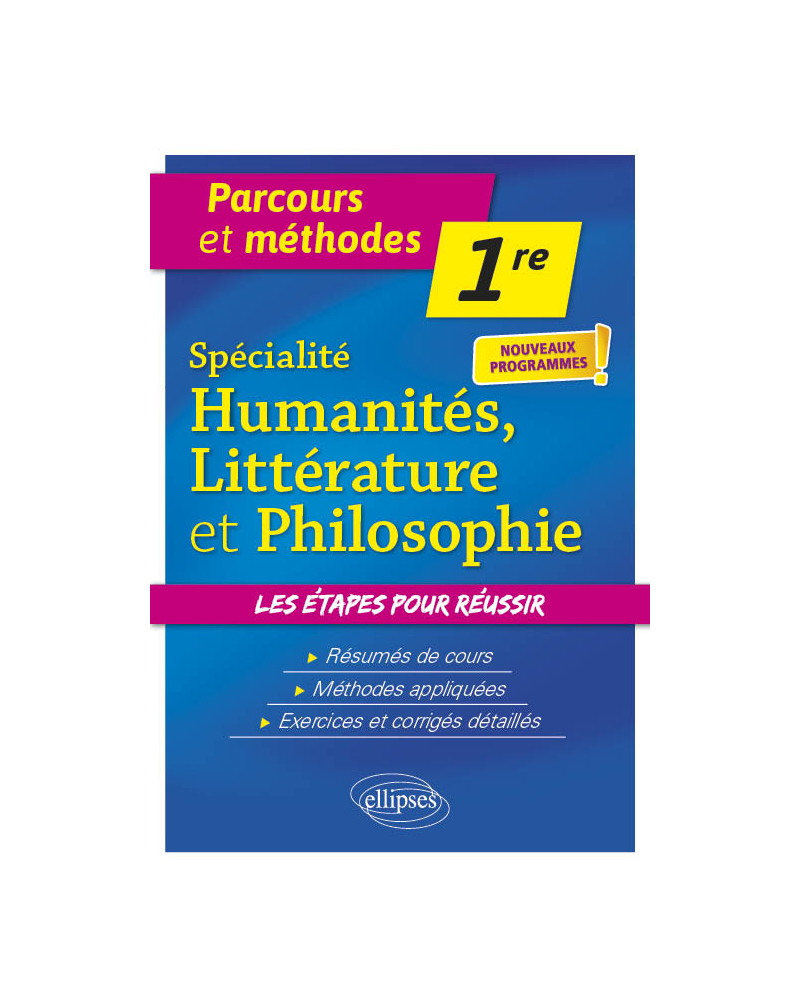 Spécialité Humanités, Littérature et Philosophie - Première - nouveaux programmes