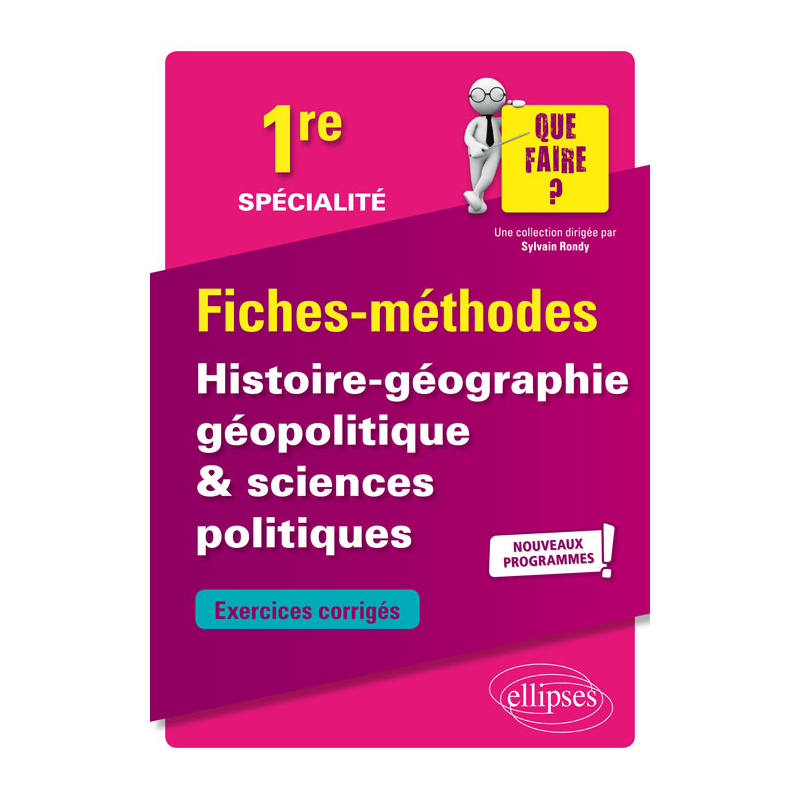 Spécialité Histoire-géographie, géopolitique & sciences politiques - Première - Nouveaux programmes