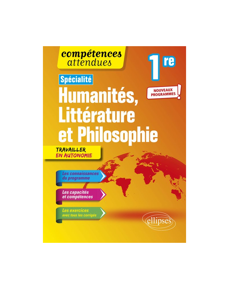 Spécialité Humanités, Littérature et Philosophie - Première - nouveaux programmes