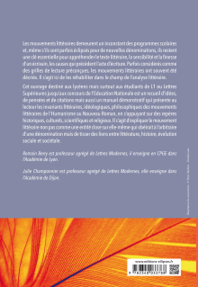 Les mouvements littéraires. Parcours de l'Humanisme au Nouveau Roman