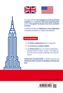 Anglais. My pocket upgrade guide. Conjugaison et grammaire avec exercices corrigés • A1-B1