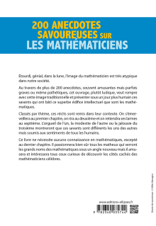 200 anecdotes savoureuses sur les Mathématiciens