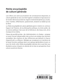 Petite encyclopédie de culture générale