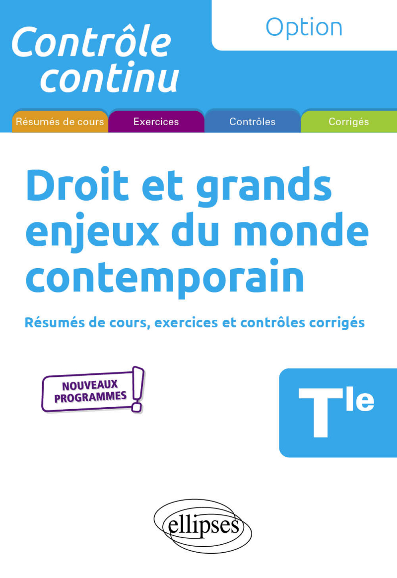 Droit et grands enjeux du monde contemporain - Terminale - Nouveaux programmes - 3e édition