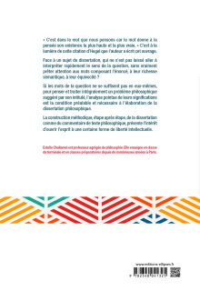 La dissertation et le commentaire de texte en philosophie. La méthode pas à pas, corrigés guidés.