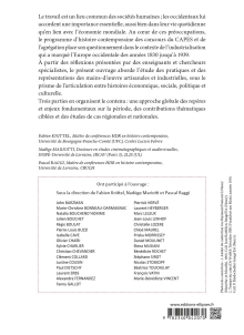 Le travail en Europe occidentale des années 1830 aux années 1930 - Mains-d’œuvre artisanales et industrielles, pratiques et questions sociales