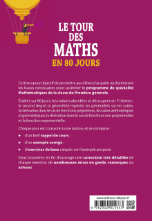 Le tour des Maths en 80 jours - Spé Maths Première générale