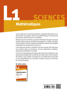 Mathématiques L1 : le cours en 170 fiches-méthodes et 540 exercices corrigés