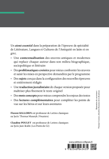 Le latin et le grec au bac 2021. Spécialité Littérature, Langues et Cultures de l'Antiquité. Terminale. Nouveaux programmes. Plutarque, La Vie d'Alcibiade. Francis Scott Fitzgerald, Gatsby le magnifique. Apulée, Les Métamorphoses (livres 1 à 3). Isabel Allende, La Maison aux esprits.
